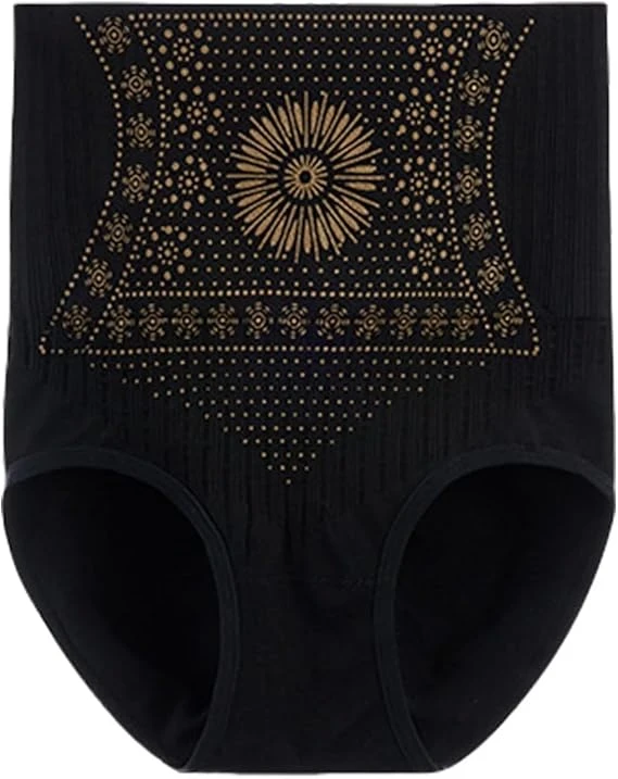 Tummy shaper thin style lightweight breathable tight shorts - Black - Size M - Seathany