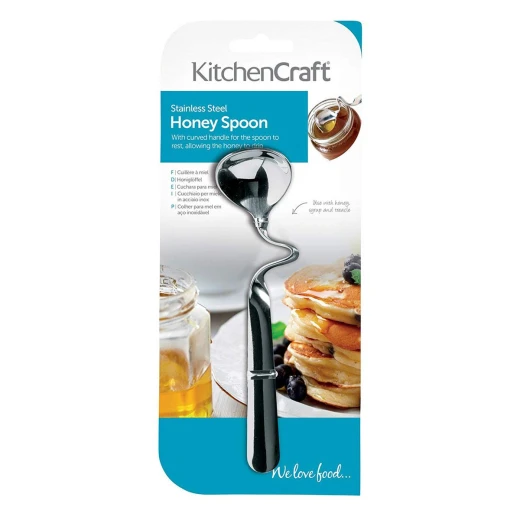 KitchenCraft Stainless Steel Honey Spoon Dia 14.5 cm - KitchenCraft - Image 2