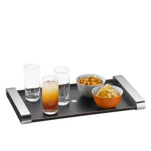 WMF Club Wooden Serving Tray Black with Steel Handle - WMF - Image 6