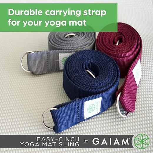 Gaiam Easy Cinch Yoga Slings Blue 90.17 x 2.55 cm. - Gaiam - Image 2
