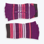 Gaiam Toeless Yoga Sock ,Pink/purple - Gaiam