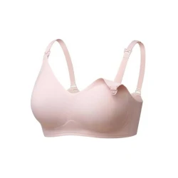 Momcozy Seamless Nursing Bra, Beige, Medium