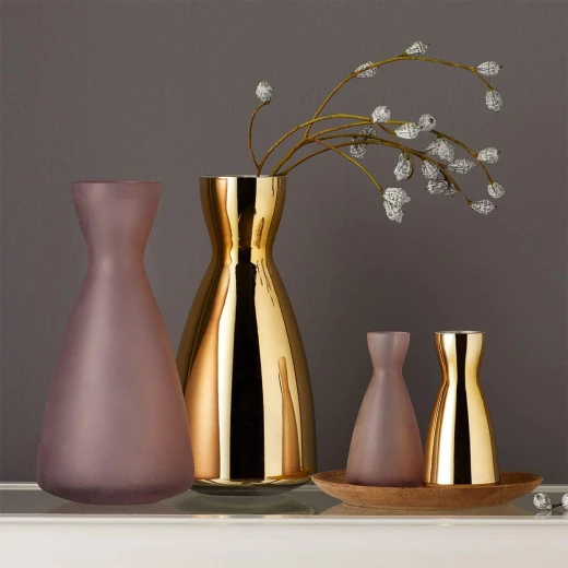 Leonardo Aurora Vase Dia 6.9 cm H 14 cm Gold - Leonardo - Image 2