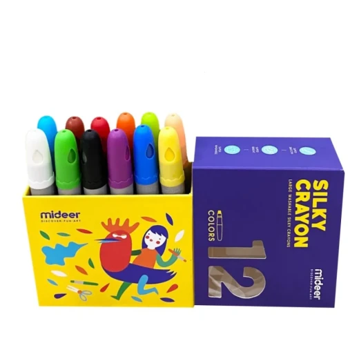 Mideer Silky Crayon 12 - MIDEER - Image 2