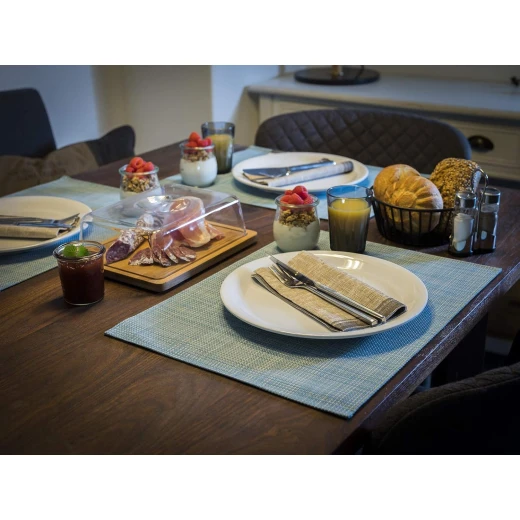 APS Placemat Dia 45x33cm Blue & White - APS - Image 3