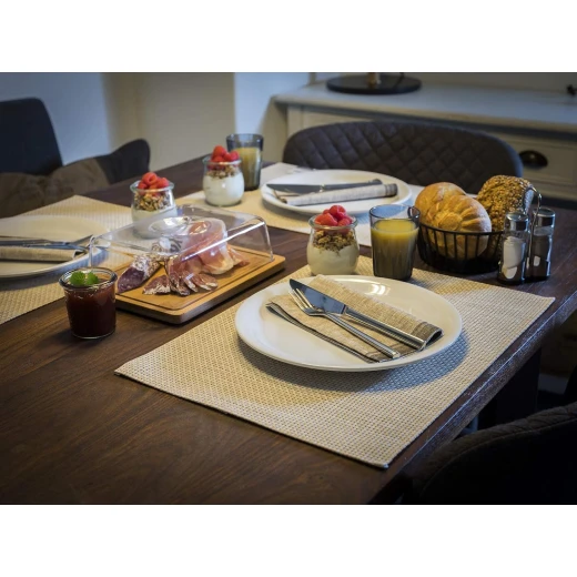 APS Placemat Fine Band Beige 45x33cm - APS - Image 4