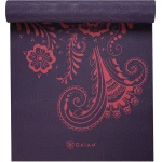 Gaiam Aubergine Swirl Yoga Mat 6mm Premium - Gaiam