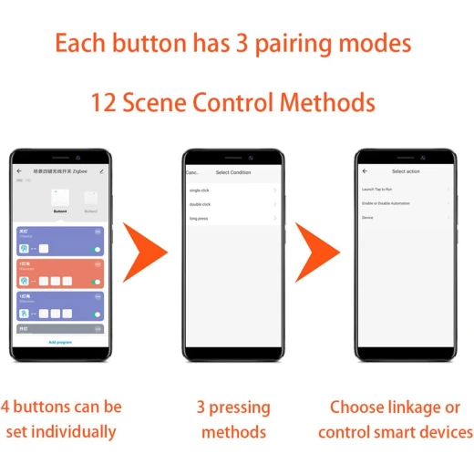 Zigbee Scene Switch 4 gang 12 Scene RC - AVATTO - Image 4