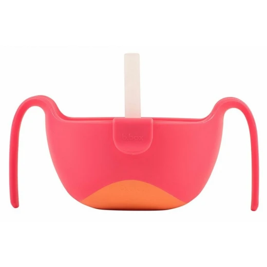 B.Box XL Bowl + Straw , strawberry shake 12m+ B.Box XL Bowl + Straw , strawberry shake 12m+