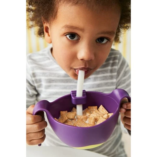 B.Box XL Bowl + Straw , passion splash 12m+ - B.Box - Image 6