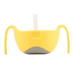 B.Box XL Bowl + Straw ,lemon sherbet 12m+ - B.Box