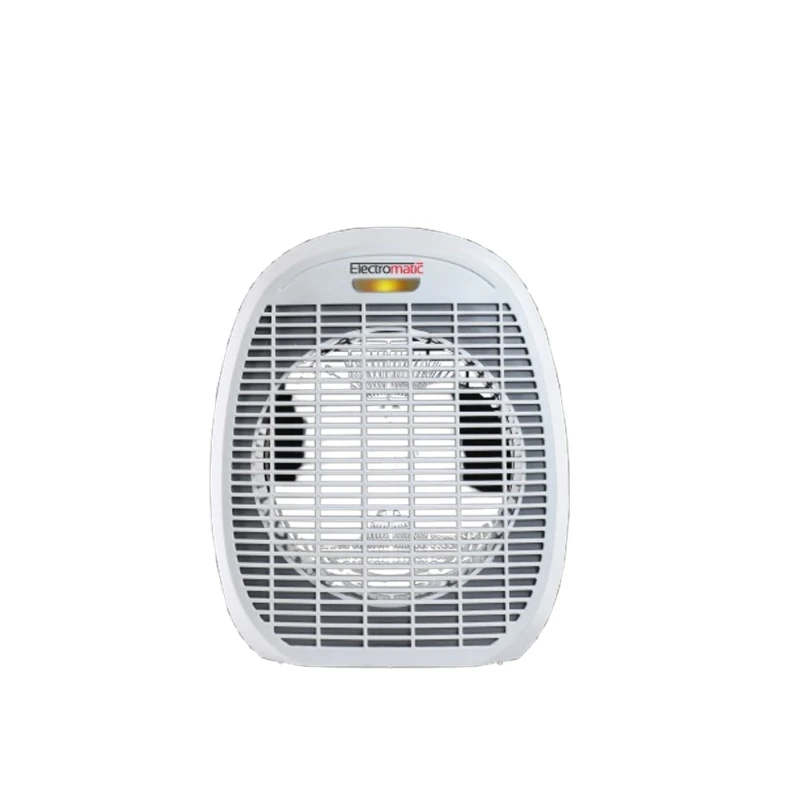 Electromatic Fan Heater 2000W 2 heat setting with Safety Fuse Inside and Oscillation Function - Electromat