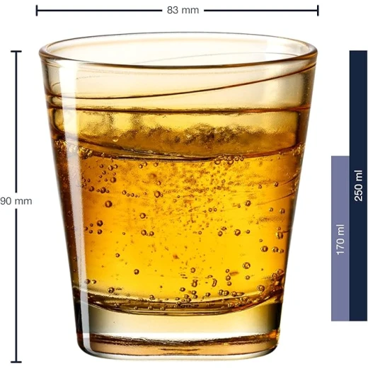 طقم أكواب شرب فاريو ستروترا ، 6 قطع، سعة 250 مل، كوب برتقالي من ليوناردو - ليوناردو - Image 6