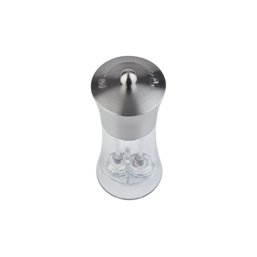 APS 2 in 1 Salt / Pepper Mill H 19cm Stainless Steel - APS - Image 2