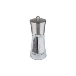 APS 2 in 1 Salt / Pepper Mill H 19cm Stainless Steel