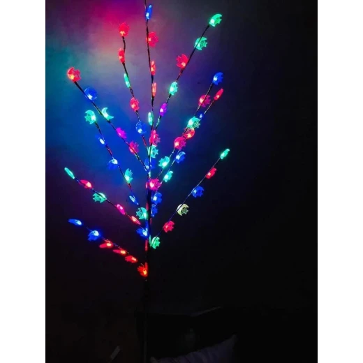 شجرة زينة رمضان المضيئة، بتصميم الهلال والنجمة ، بالوان منوعة, 1.5 متر, باشكال متنوعة شجرة زينة رمضان المضيئة، بتصميم الهلال والنجمة ، بالوان منوعة, 1.5 متر, باشكال متنوعة