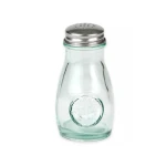 Table Craft Authentic Salt and Pepper Shakers, Durable Glass Shakers for Kitchen and Dining, Elegant Design, Easy to Refill, Perfect for Home and Restaurant Use, Clear Glass Spice Dispensers 1 Piece - Table Craft