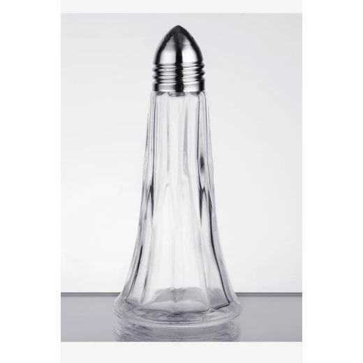 TableCraft Tab Top Shaker 44 ml | Glass Spice Shaker with Stainless Steel Lid | Ideal for Salt, Pepper, or Seasonings - Table Craft - Image 2