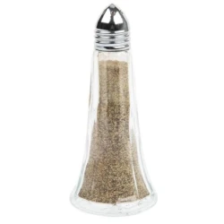 TableCraft Tab Top Shaker 44 ml | Glass Spice Shaker with Stainless Steel Lid | Ideal for Salt, Pepper, or Seasonings