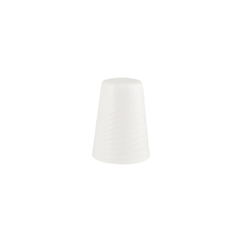 Bonna Loop Pepper Shaker White Ø7 cm | Elegant Modern Porcelain Design | Durable, Stylish & Easy to Use - Bonna