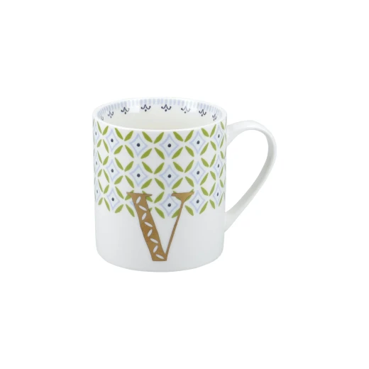 Kitchen Craft Alphabet Mug with Novelty V Design 350ml - KitchenCraft - Image 2