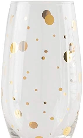 Kitchen Craft Mikasa Flute Glasses 210ml Gold Set of 4 Pieces - KitchenCraft - Image 2