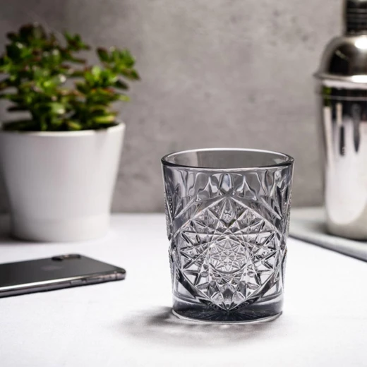 Libbey HOBSTAR Old Fashion Tumbler 12oz 355ml Grey Set of 6 Pieces - Libbey - Image 5