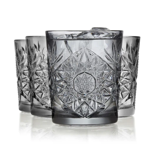 Libbey HOBSTAR Old Fashion Tumbler 12oz 355ml Grey Set of 6 Pieces Libbey HOBSTAR Old Fashion Tumbler 12oz 355ml Grey Set of 6 Pieces