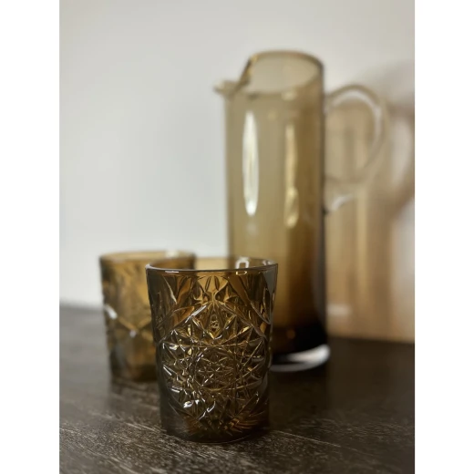 Libbey HOBSTAR Old Fashion Tumbler 12oz 355ml Yellow Set of 6 Pieces - Libbey - Image 7