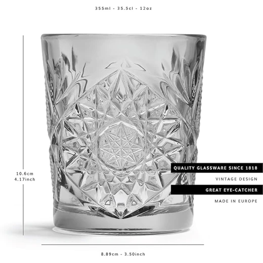 Libbey HOBSTAR Old Fashion Tumbler 12oz 355ml Transparent Set of 6 Pieces - Libbey - Image 5