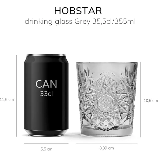 Libbey HOBSTAR Old Fashion Tumbler 12oz 355ml Transparent Set of 6 Pieces - Libbey - Image 4