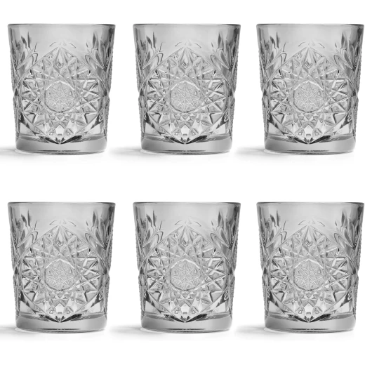 Libbey HOBSTAR Old Fashion Tumbler 12oz 355ml Transparent Set of 6 Pieces