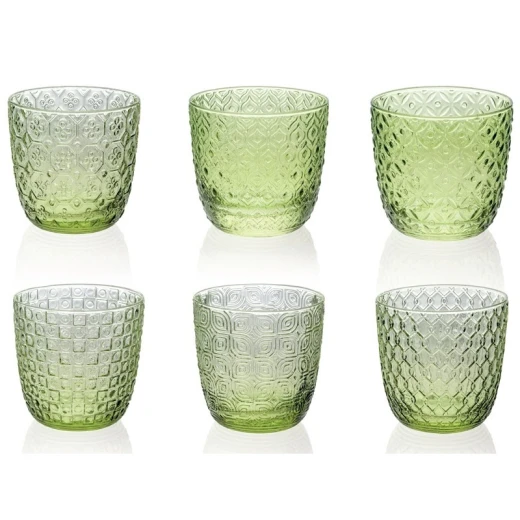 IVV Sixties Tumbler 310ml Green Set of 6 Pieces IVV Sixties Tumbler 310ml Green Set of 6 Pieces