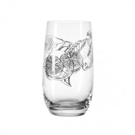 Leonardo Lestate Large Tumbler Black Decor Set of 6 Pieces