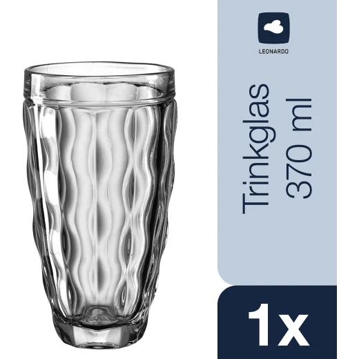 Leonardo Brindisi Glass 370ml Grey Set of 6 Pieces - Leonardo - Image 8