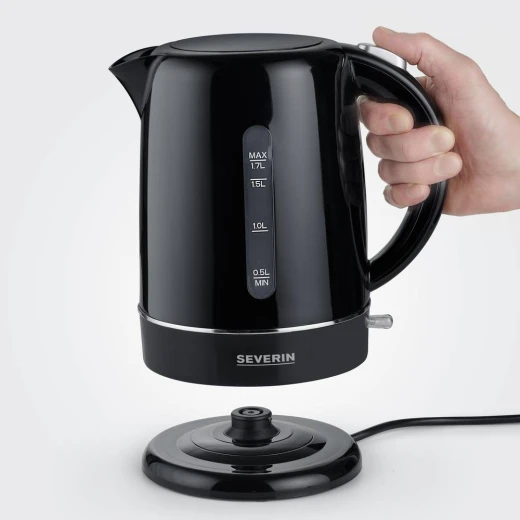Severin 4322 Kettle cordless, Overheat protection Black 1.7 l - Severin - Image 5