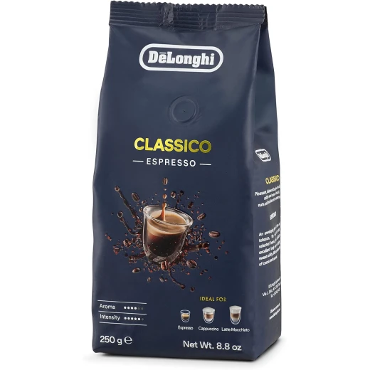 Delonghi Classico Coffee Beans Arabica & Robusta Blend 250g Delonghi Classico Coffee Beans Arabica & Robusta Blend 250g