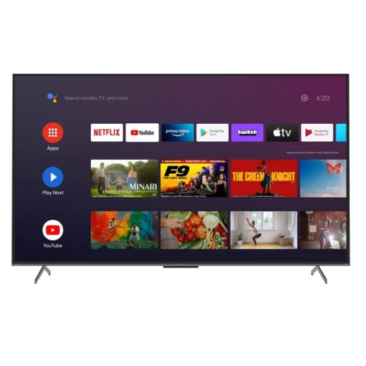 تلفزيون ذكي شارب 86 بوصة – UHD 4K – نظام Android Smart TV – 3 منافذ HDMI و2 منافذ USB – موديل 4T-C86FN6NX – تجربة مشاهدة مذهلة بصور فائقة الوضوح وألوان حية مع الوصول السريع للتطبيقات والمحتوى الترفيهي