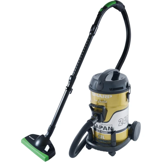 SHARP 22L 2400W Vacuum Cleaner with 100% Copper Cylinder Motor EC-CA2422-Z Gold SHARP 22L 2400W Vacuum Cleaner with 100% Copper Cylinder Motor EC-CA2422-Z Gold