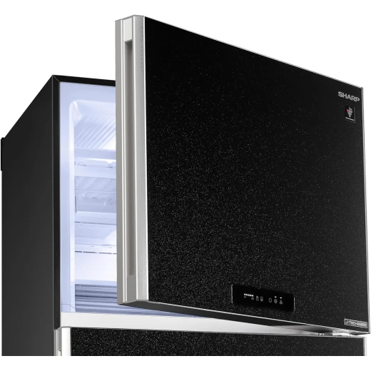 ثلاجة شارب حرة الوقوف – سعة 480 لتر – محرك Inverter رقمي – بابان – لون أسود – موديل SJ-PV63G-BK – تصميم عصري يوفر تبريد فعال ومنع تكون الثلج مع الحفاظ على نضارة الطعام وكفاءة عالية في استهلاك الطاقة - شارب - Image 3