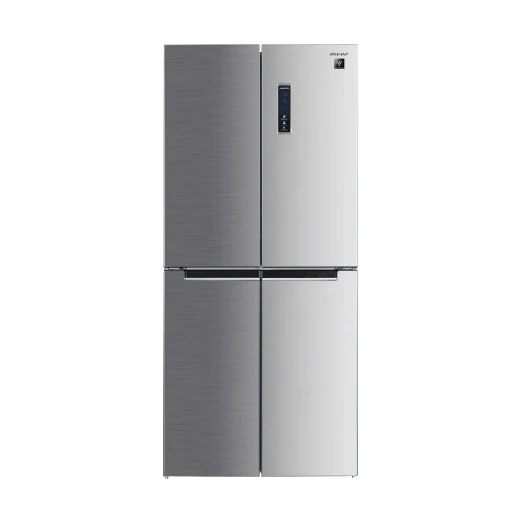 Sharp 4-Door Refrigerator – 560 Liter Capacity – Stainless Steel – Model SJ-FH560-HS3 – Modern design provides ample space for food storage with efficient cooling that keeps everyday ingredients fresh