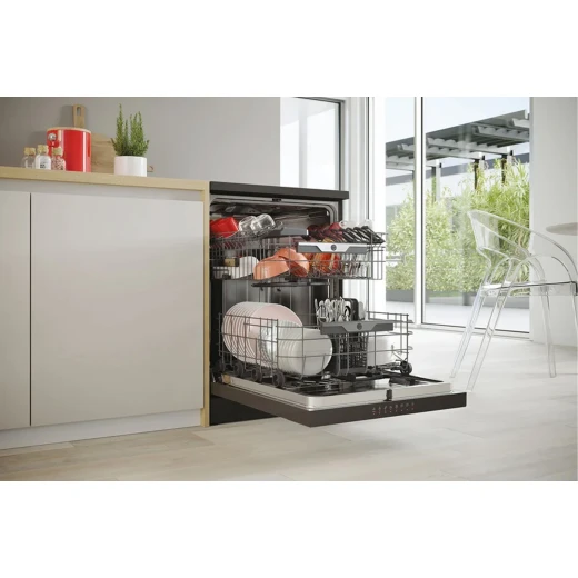 Hoover Dishwasher 16 Place Settings, 8 Programs, 3 Spray Arms, WiFi, Black HF 6C4F0B – Large Capacity Kitchen Appliance, Energy Efficient, Quiet Operation, Modern Stylish Design - HOOVER - Image 5
