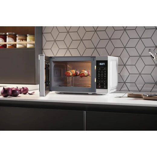 Sharp R860SLM Silver Combination Microwave Oven - 25L Capacity, Featuring Grill Function, Auto Cook Programs, and Efficient Cooking Technology for Modern Kitchens Easy to Clean - SHARP - Image 3