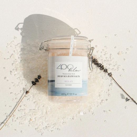 400 Below Dead Sea Bath Salts Relax 650g (Lavender) - 400 Below - Image 2