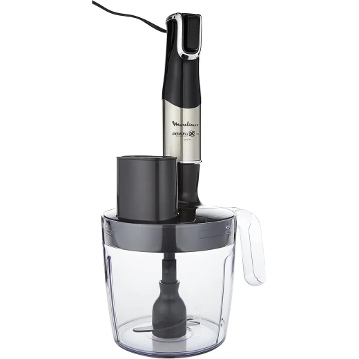 MOULINEX Hand Blender, InfinyForce Hand Stick Blender with Accessories, 1200W, Silver/Black, Stainless Steel Plastic DD95JD27 - MOULINEX - Image 8