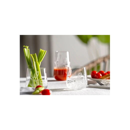 Leonardo Boccio Wid 400ml Tumbler Set of 6 Transparent, High-Quality Crystal Glasses, Elegant Design, Perfect for Water, Juice, and Everyday Use - Leonardo - Image 2