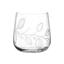 Leonardo Boccio Wid 400ml Tumbler Set of 6 Transparent, High-Quality Crystal Glasses, Elegant Design, Perfect for Water, Juice, and Everyday Use