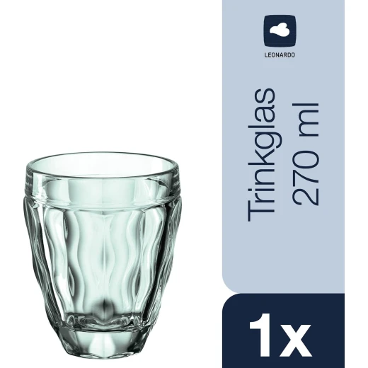 طقم أكواب برينديزي 270 مل 6 قطع أخضر، تصميم حصري عالي الجودة، أكواب للماء والعصائر والمشروبات الغازية، أدوات مائدة أنيقة وعالية الجودة، آمنة للغسل في غسالة الصحون من ليوناردو - ليوناردو - Image 6