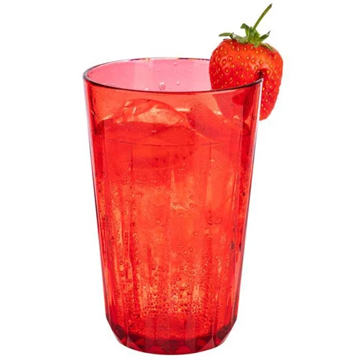 APS Crystal Reusable Trans Tumbler 500ml Red Unbreakable, Dishwasher Safe, Stackable, BPA-Free - APS - Image 2