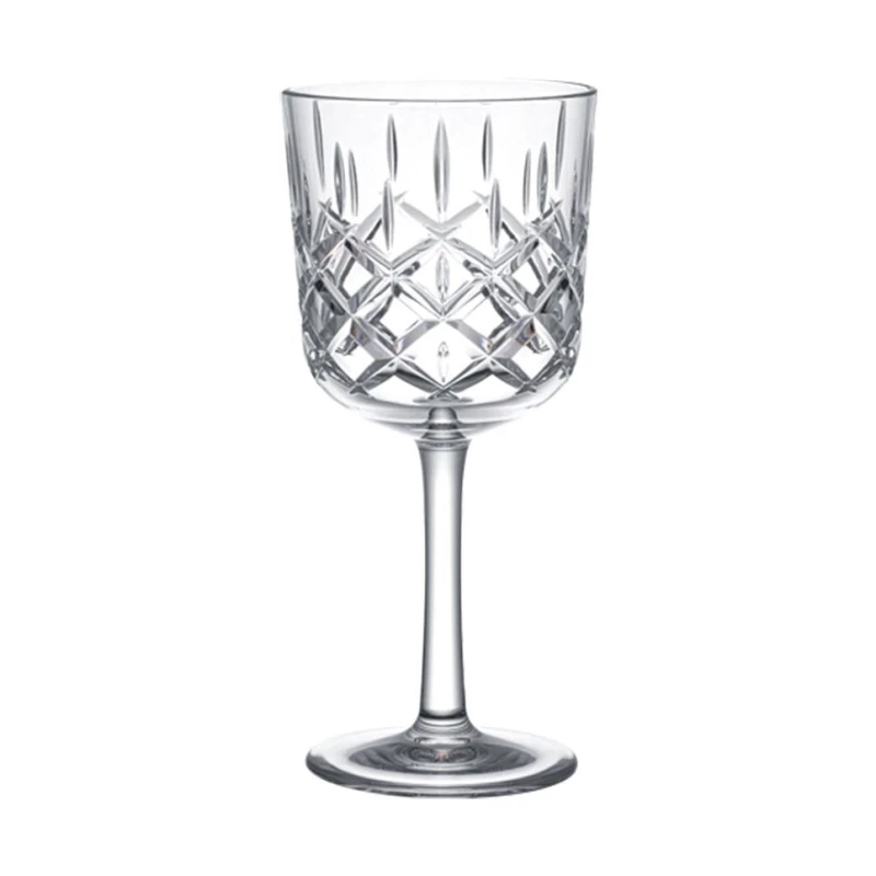 Bonna Elegance Polycarbonate Tumbler Elegance Glass 380ml PolycarbonateTransparent, Impact-Resistant, Dishwasher Safe, Ideal for Outdoor and Poolside Use - Bonna